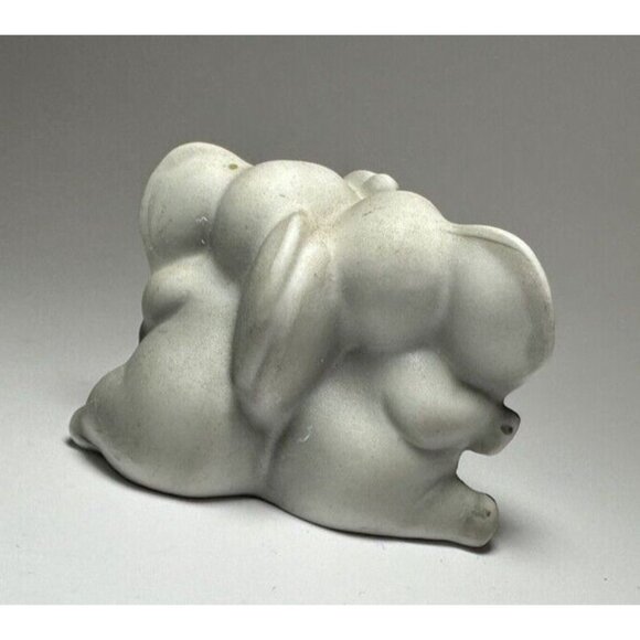 Vintage George Good Porcelain Elephants Mini Figurine 1.5" Taiwan - Picture 3 of 4